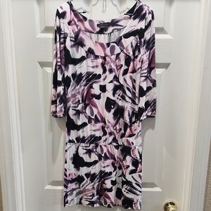 BCBGMaxAzria Multicolor Abstract Dress